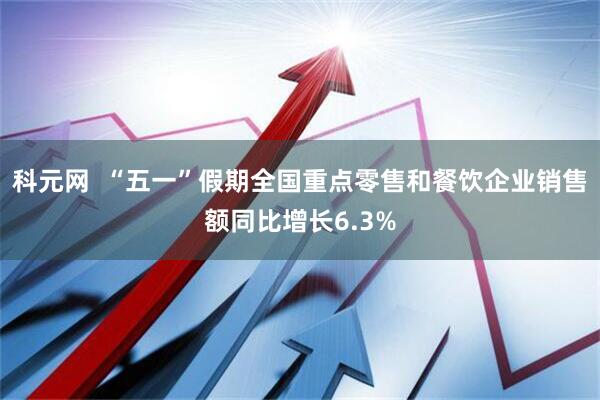 科元网  “五一”假期全国重点零售和餐饮企业销售额同比增长6.3%