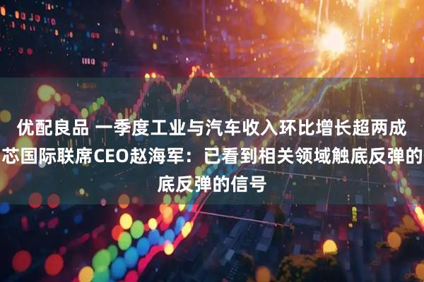 优配良品 一季度工业与汽车收入环比增长超两成！中芯国际联席CEO赵海军：已看到相关领域触底反弹的信号